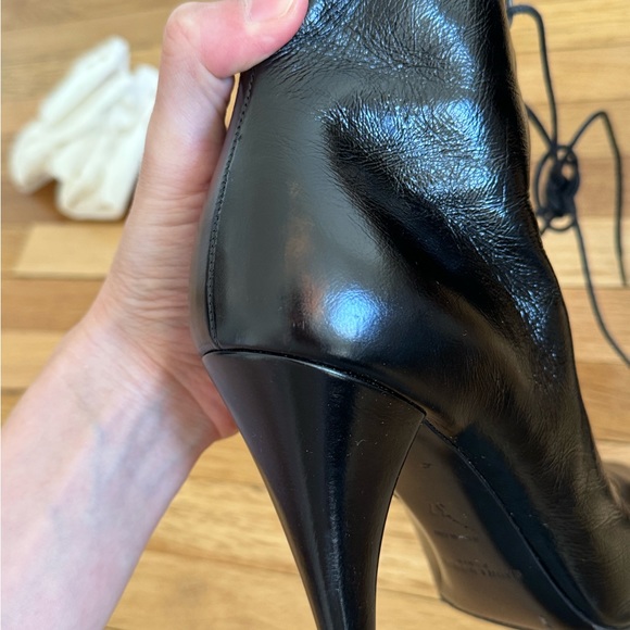 saint laurent lace up booties ankle boots - Picture 13 of 14